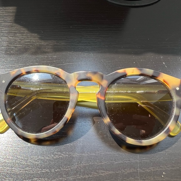 Illesteva Leonard - Custom Sunglasses - Matte Tortoise/Translucent Yellow Frame - Picture 5 of 12
